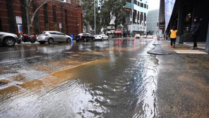 flooded Melbourne street